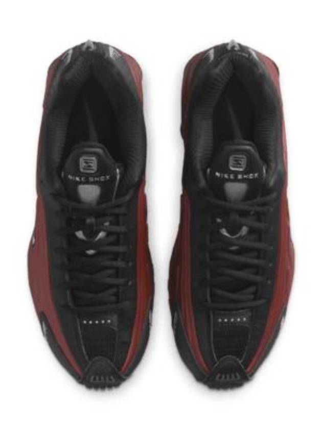 Shox R4 Low Top Sneakers Black Red - NIKE - BALAAN 4