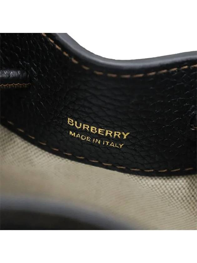 Mini Grainy Leather TB Bucket Bag Black - BURBERRY - BALAAN 9