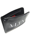 Valentino WY2B0457WJW Black Calfskin VLTN Rockstud Document Case Strap Clutch - VALENTINO - BALAAN 5