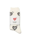 heart socks ivory gray - HUMAN MADE - BALAAN 5