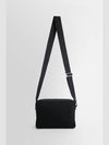 Re-Nylon Saffiano Leather Triangle Logo Cross Bag Black - PRADA - BALAAN 4