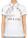 Golf New Skull Selen MLW 3A AP01 WHITE Women s Collar Short Sleeve T Shirt Regular Fit - MARK & LONA - BALAAN 2