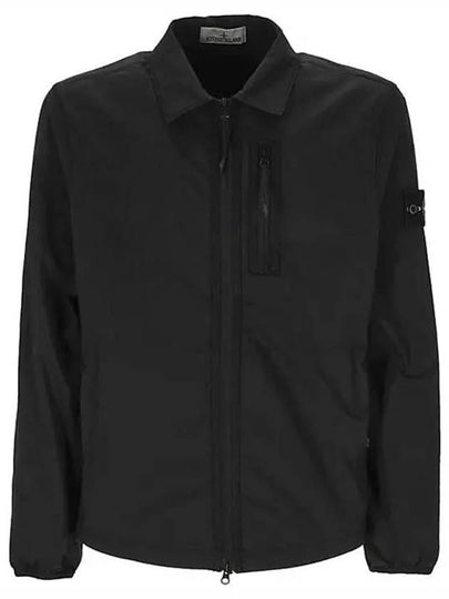 Zip-Up Over Long Sleeve Shirt Black - STONE ISLAND - BALAAN 2