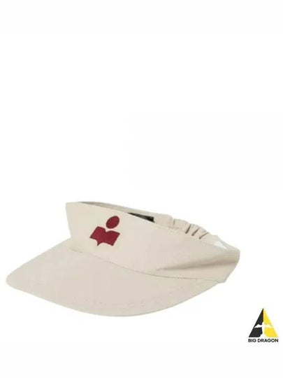 Embroidered Logo Visor Cap Ivory - ISABEL MARANT - BALAAN 2