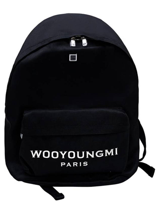 Logo Cordura Backpack Black Bag W243BA01851B TJ - WOOYOUNGMI - BALAAN 1