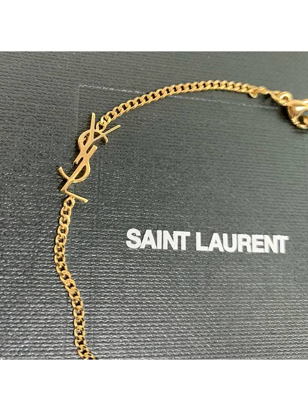 Opyum Heart Chain Bracelet Gold - SAINT LAURENT - BALAAN 6