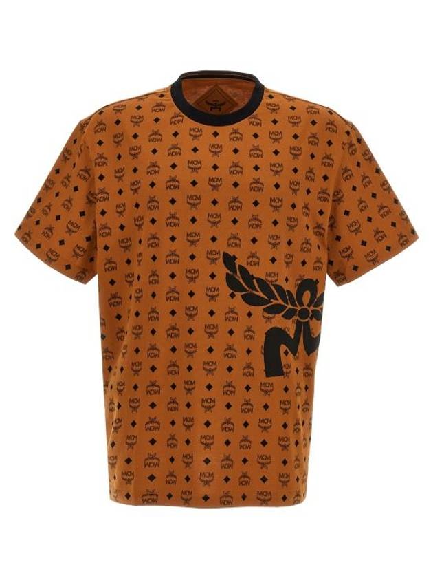 Short Sleeve T-Shirt MHTESMM04CO Brown - MCM - BALAAN 1