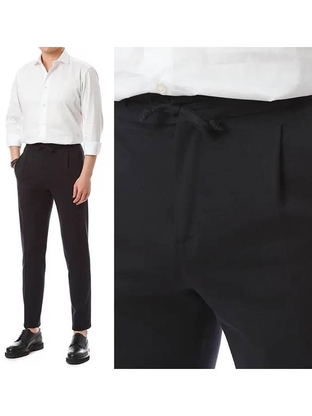 Men's Travel Slacks Black - RVR LARDINI - BALAAN.