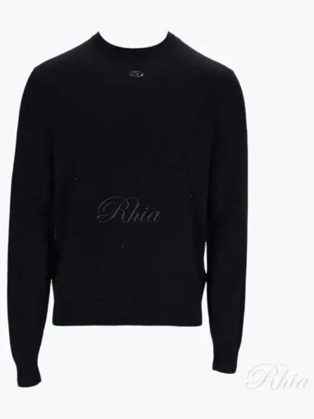 K-Vieri Logo Embroidery Sweatshirt Black - DIESEL - BALAAN 2