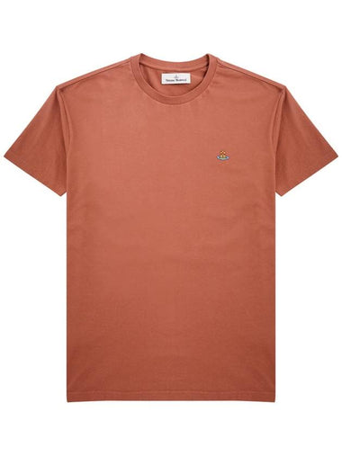 ORB Logo Cotton Short Sleeve T-Shirt Cognac - VIVIENNE WESTWOOD - BALAAN 1