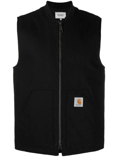 Logo Patch Zipper Vest Black - CARHARTT WIP - BALAAN 1