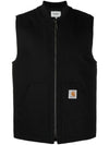 Logo Patch Zipper Vest Black - CARHARTT WIP - BALAAN 1