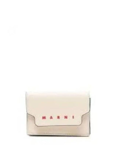 Big Logo Tri-Fold Half Wallet White - MARNI - BALAAN 2