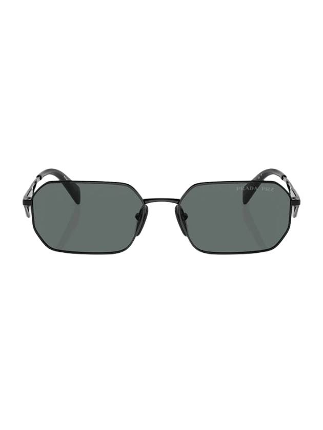 Eyewear Temple Triangle Logo Sunglasses Black - PRADA - BALAAN 1