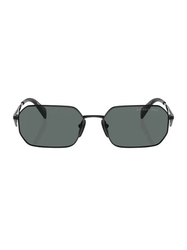 Eyewear Temple Triangle Logo Sunglasses Black - PRADA - BALAAN 1