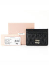 Matelasse Nappa Leather Card Wallet Black - MIU MIU - BALAAN 6