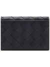 Intrecciato Card Wallet Black - BOTTEGA VENETA - BALAAN 5