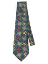 Davidoff 100 silk blue flower pattern tie - ETC - BALAAN 3