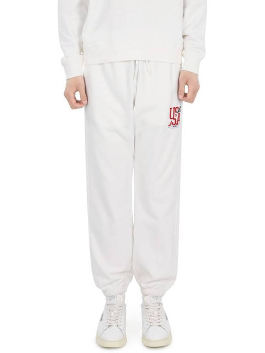 Men's Iconic Logo Track Pants White - AUTRY - BALAAN 2