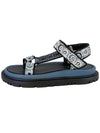 D-Way Embroidered Logo Sandals Blue - DIOR - BALAAN 5