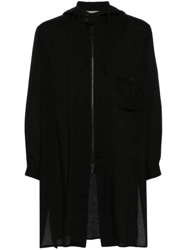 hooded zip-up coat HSB09200 - YOHJI YAMAMOTO - BALAAN 1