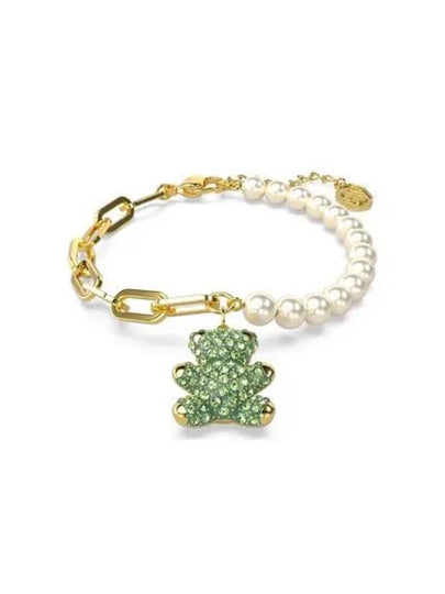 Teddy Pearl Bracelet Green Gold - SWAROVSKI - BALAAN 2