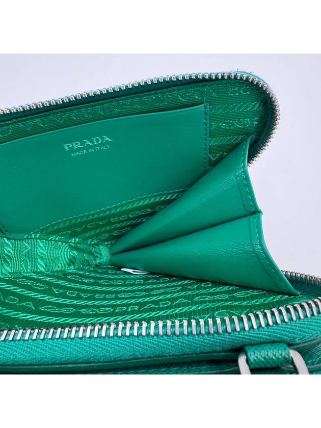 Saffiano Triangle Mini Pouch 1NR015 - PRADA - BALAAN 9