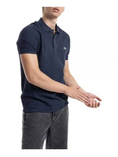 Slim Fit Short Sleeve Polo Shirt Navy - LACOSTE - BALAAN 2