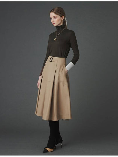 Marigold trench skirt dark beige - DE PERI MERA - BALAAN 2