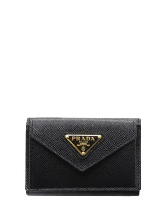 Saffiano Letter Half Wallet Women - PRADA - BALAAN 1