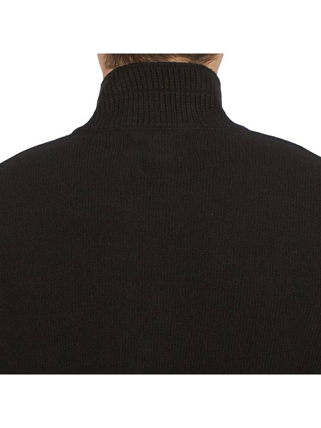 Wappen Patch Button Knit Top Black - STONE ISLAND - BALAAN 8