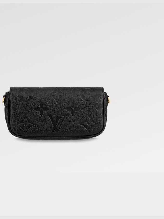 Women's Ivy Monogram Empreinte Chain Shoulder Bag Black - LOUIS VUITTON - BALAAN 4