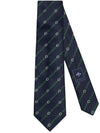 Interlocking G Silk Tie Navy - GUCCI - BALAAN 1