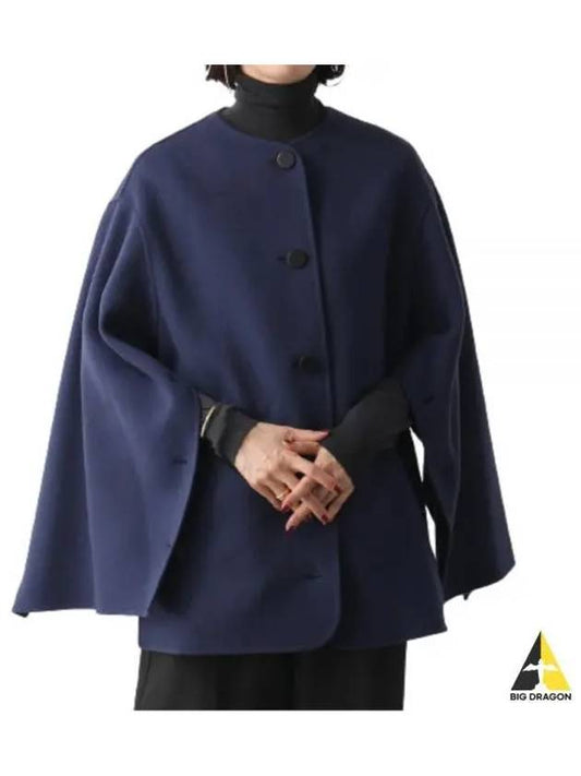 Single-Breasted Cape Navy - MARNI - BALAAN 2