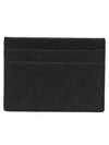 Logo Perforated Cash Card Holder Black - BALENCIAGA - BALAAN 1