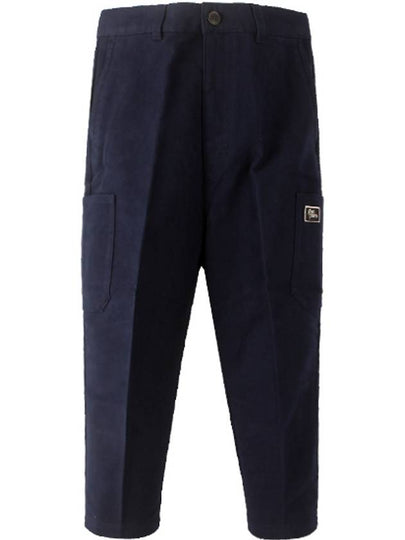 Logo Cargo Track Pants Navy - AMI - BALAAN 2