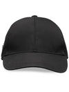 triangle logo re-nylon ball cap black - PRADA - BALAAN 4