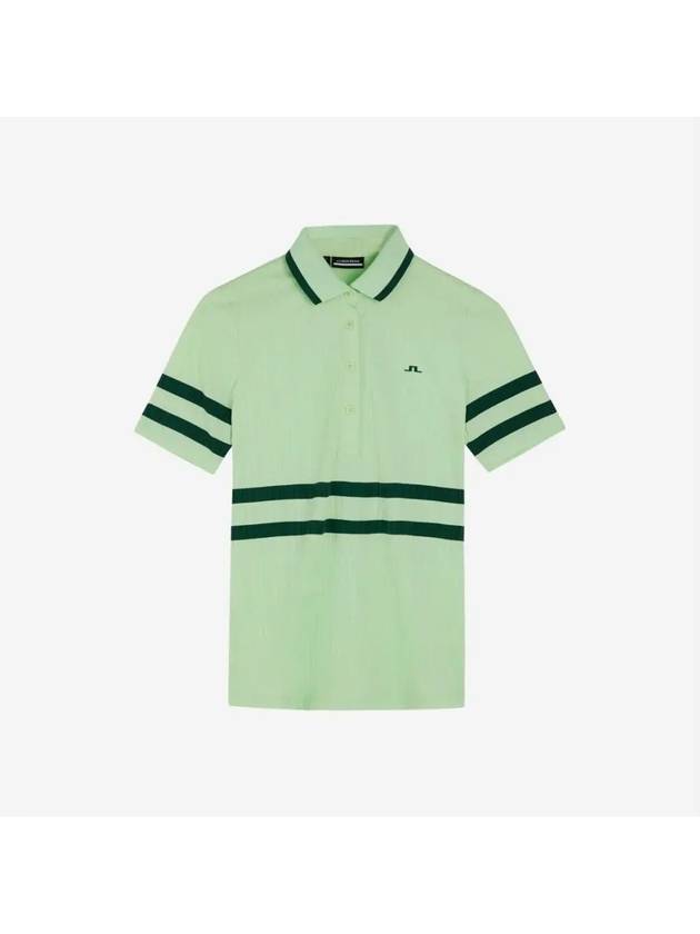 Women's Moira Polo Shirt Patina Green - J.LINDEBERG - BALAAN 2