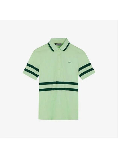 Women's Moira Polo Shirt Patina Green - J.LINDEBERG - BALAAN 2