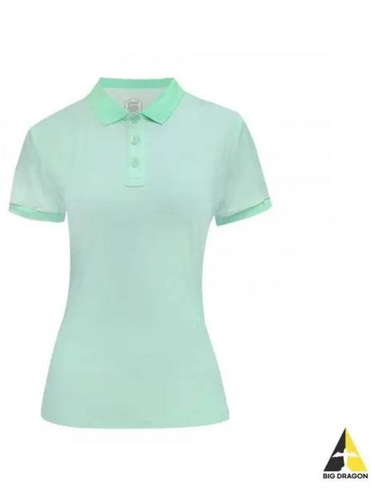 Coat W Polo Shirt 2042A215414 Women s Short Sleeve Collar T - ASICS - BALAAN 1