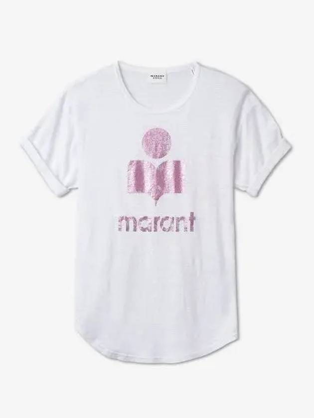 Coldy logo short sleeve t shirt pink TS0004FAA1N10EPKWH - ISABEL MARANT - BALAAN 1