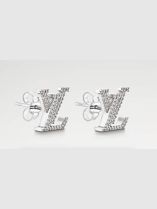 LV Iconic Earrings Silver - LOUIS VUITTON - BALAAN 2