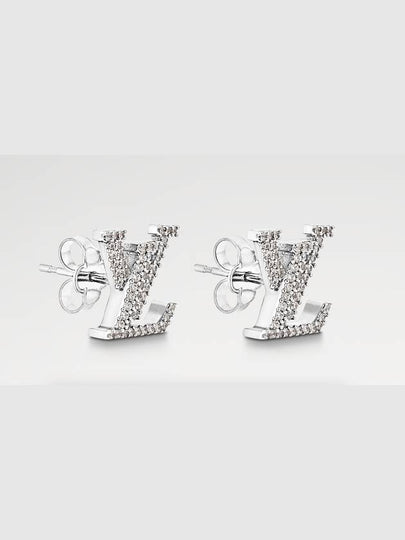 LV Iconic Earrings Silver - LOUIS VUITTON - BALAAN 2