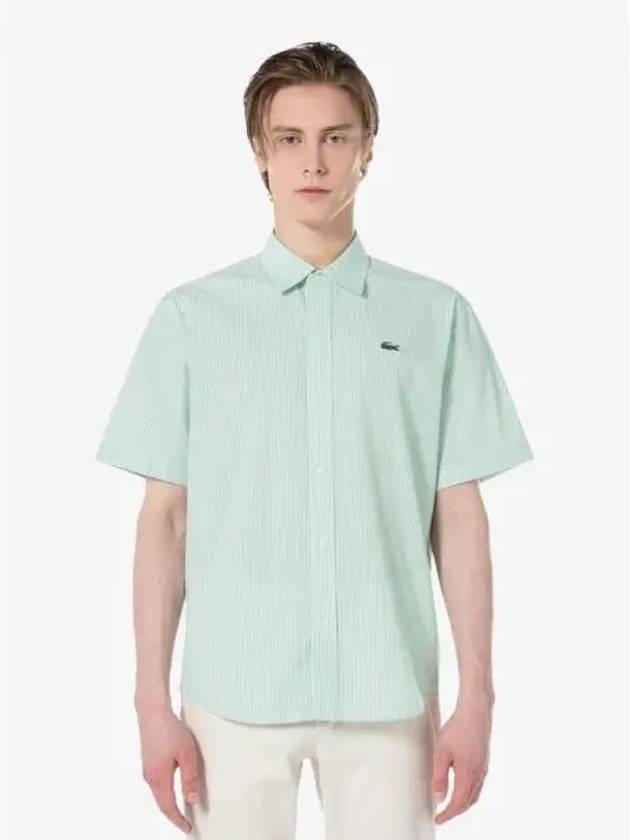 Men s cotton blend short sleeve shirt CH049E 54G 001 Domestic product GQ2N24050887378 - LACOSTE - BALAAN 1