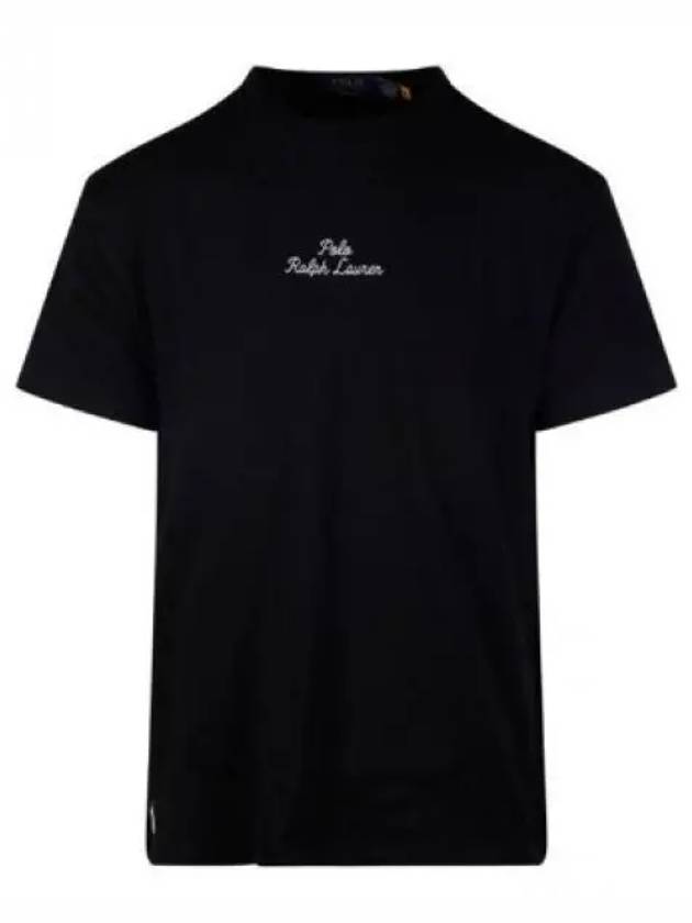 Embroidered Logo Cotton Short Sleeve T-shirt Black - POLO RALPH LAUREN - BALAAN 2