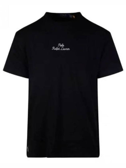 Embroidered Logo Cotton Short Sleeve T-shirt Black - POLO RALPH LAUREN - BALAAN 2