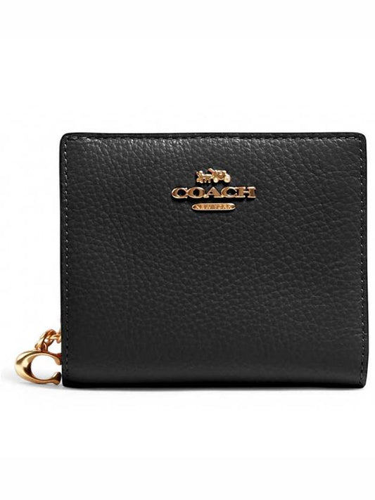 Snap Half Wallet Black - COACH - BALAAN.