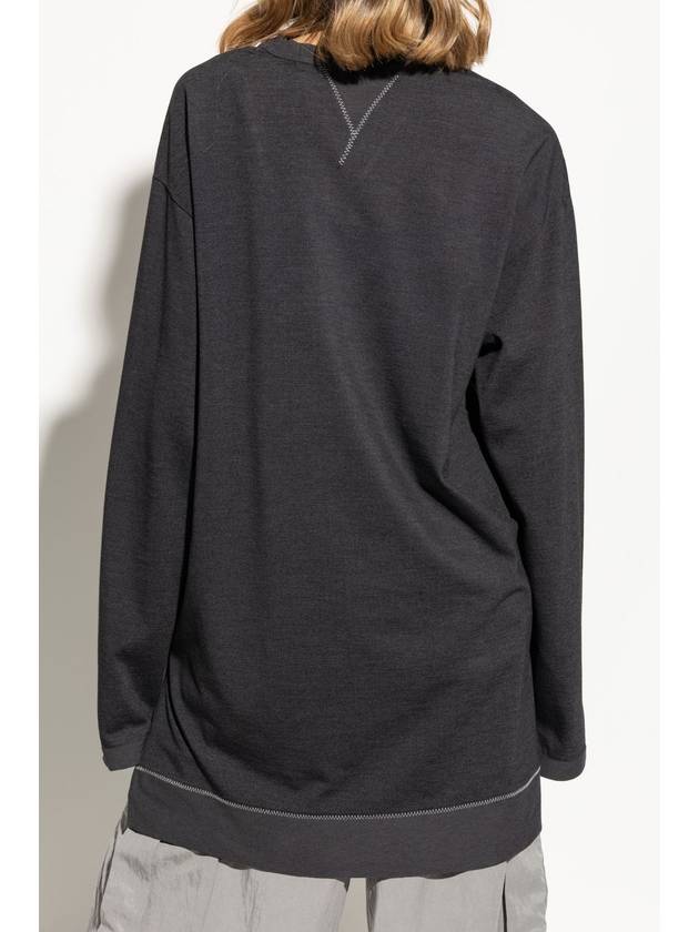 Y-3 Long Sleeve T-Shirt, Unisex, Grey - Y-3 - BALAAN 4