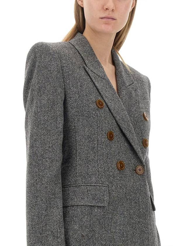 Lauren double breasted wool jacket gray - VIVIENNE WESTWOOD - BALAAN 5