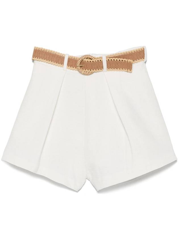 Zimmermann Shorts White - ZIMMERMANN - BALAAN 1